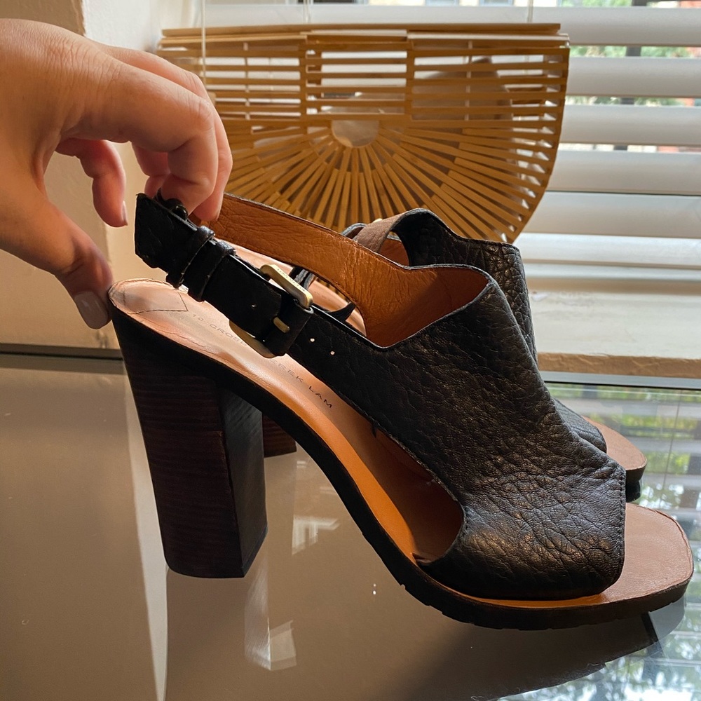 Derek Lam 10Crosby Open Toe Block Heel Slingback
